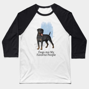 Dogs Are My Favorite People Baseball T-Shirt